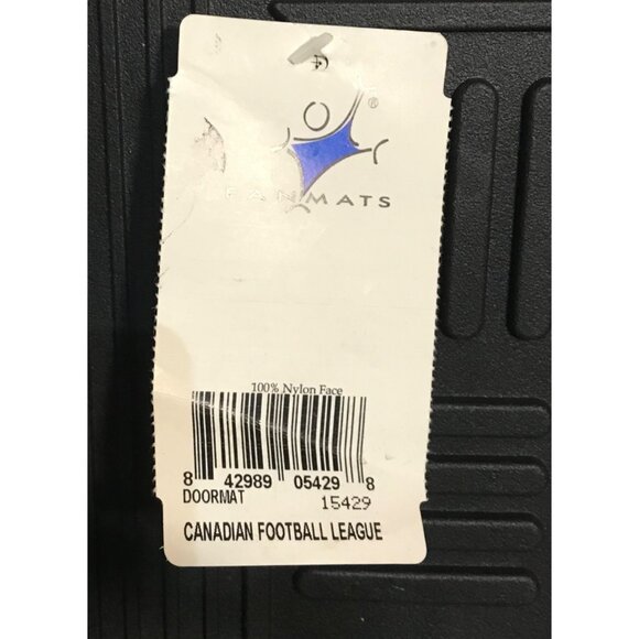 Saskatchewan Roughriders Floor Mat Heavy Duty Licensed Vinyl 30"x17" Fanmat - Picture 8 of 8